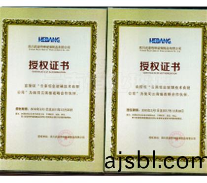 四(si)川(chuan)武駿特種(zhong)玻(bo)瓈製品(pin)有(you)限(xian)公(gong)司授權證書